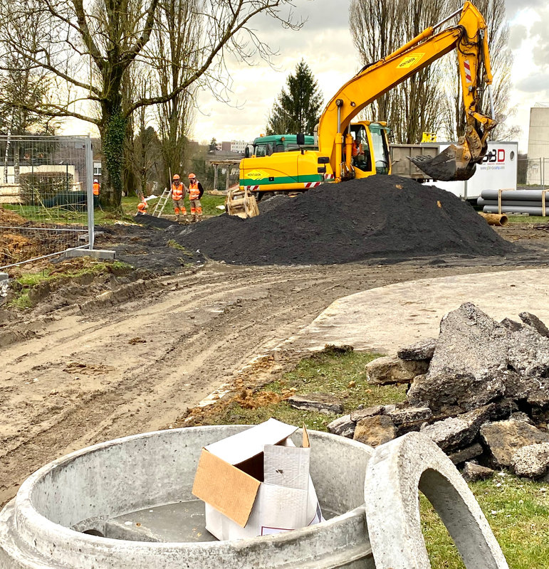 LYCÉE JOLIOT-CURIE 2022 ASSAINISSEMENT chantier
