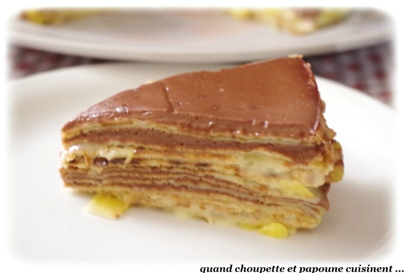 gâteau de crêpes ananas-chocolat-7194