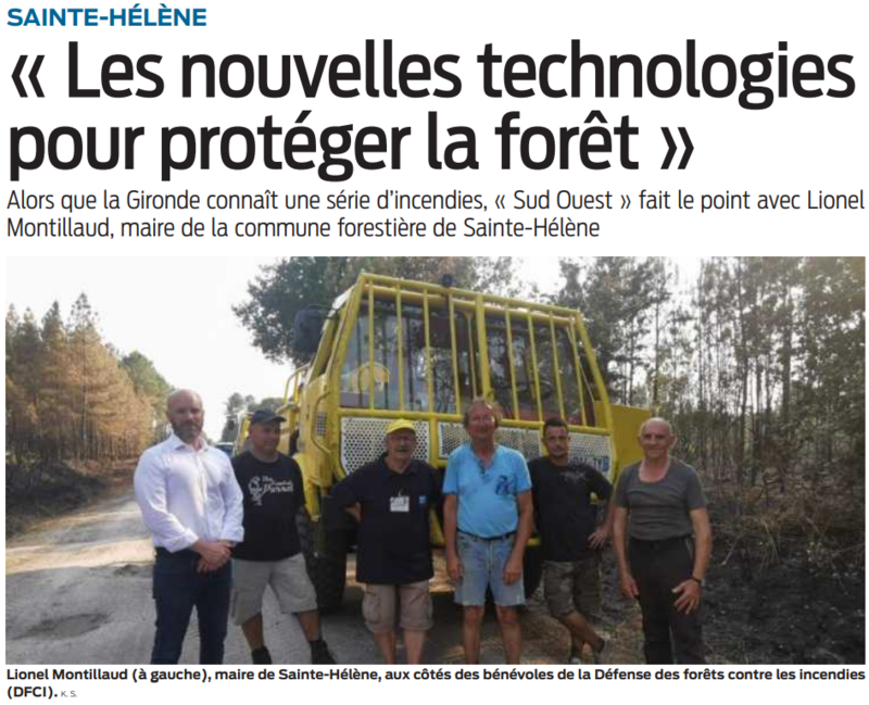 2022 08 13 SO Sainte-Hélène Les nouvelles technologies pour protéger la forêt