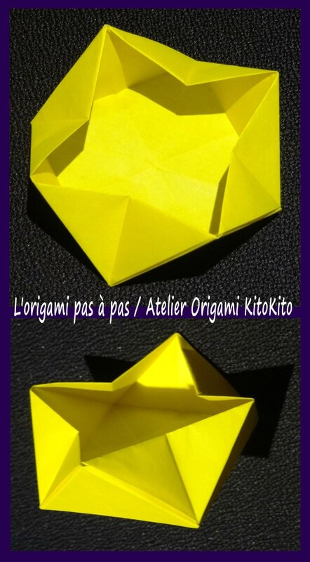 Atelier Origami KitoKito Plat de petites fleurs 3