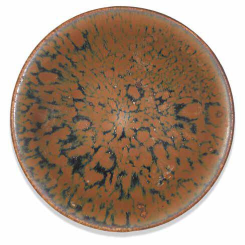 A russet-splashed black-glazed tea bowl, 12th-13th century