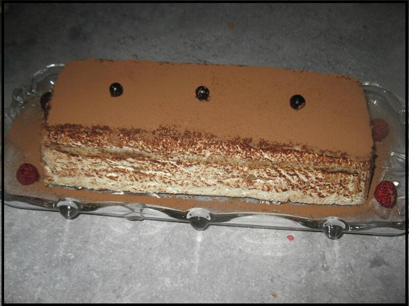 layer cake mascarpone et framboises