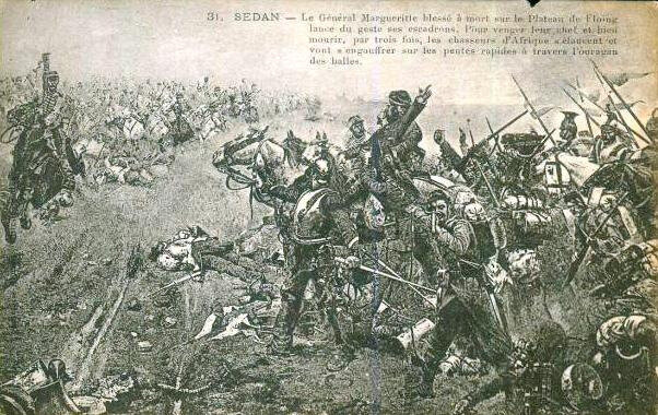 Gardette, le général margueritte blessé à mort sur le plateau de Floing (1889)