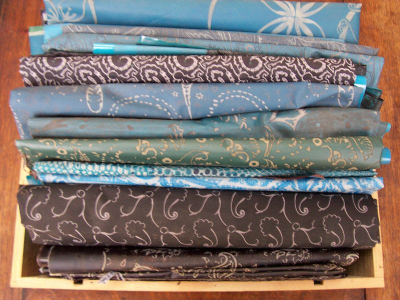 Mais qu'est-ce donc? Des toiles d'imprimerie textile. Ah?