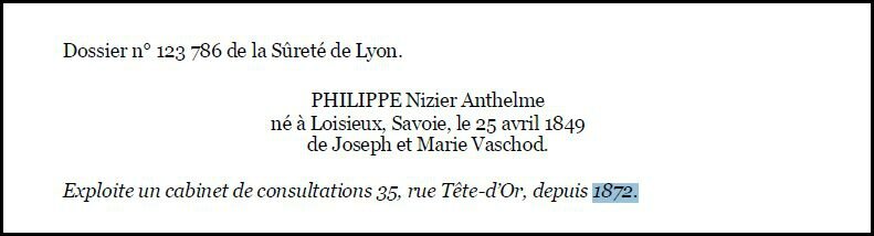 tet d'or depuis 1872