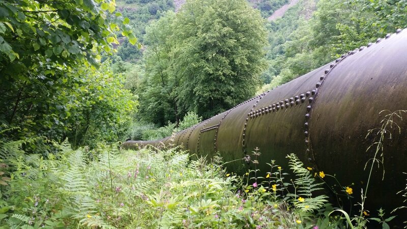pipeline vers la centrale d'EDF