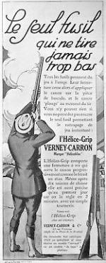 Publicité-De-Presse-1922-Fusil-Lhélice-Grip-Verney-Carron-Marque