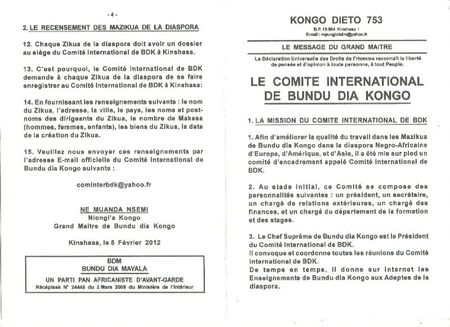 LE COMITE INTERNATIONAL DE BDK 1