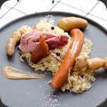 Choucroute au jambonneau fumé