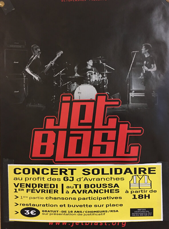 Avranches_gilets jaunes_concert_jet blast_Ti Boussa_solidaire_2019_février