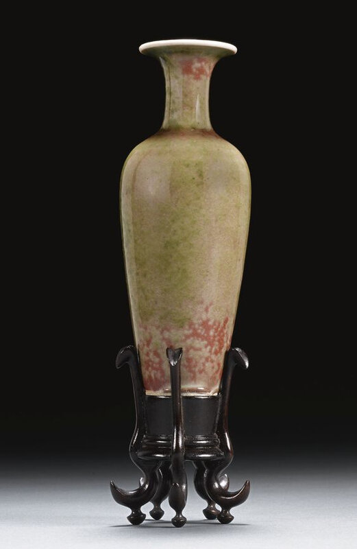 A peachbloom-glazed amphora, Kangxi mark and period (1662-1722)