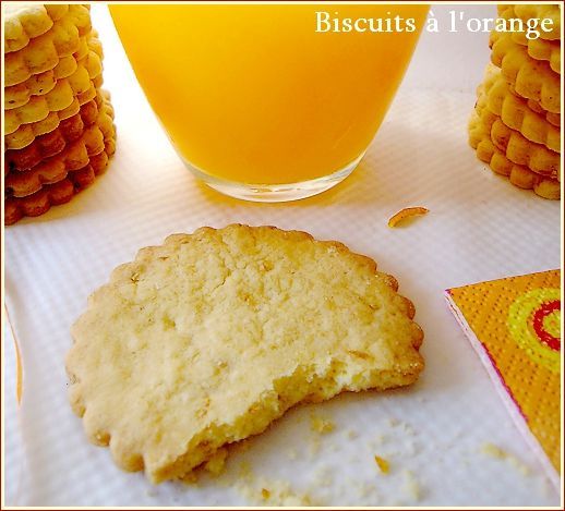 presenatiton biscuit à l'orange