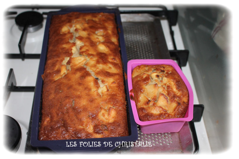 Gâteau moelleux pommes raisins 6