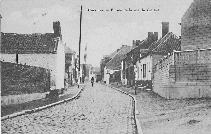 Carte postale Cuesmes - rue