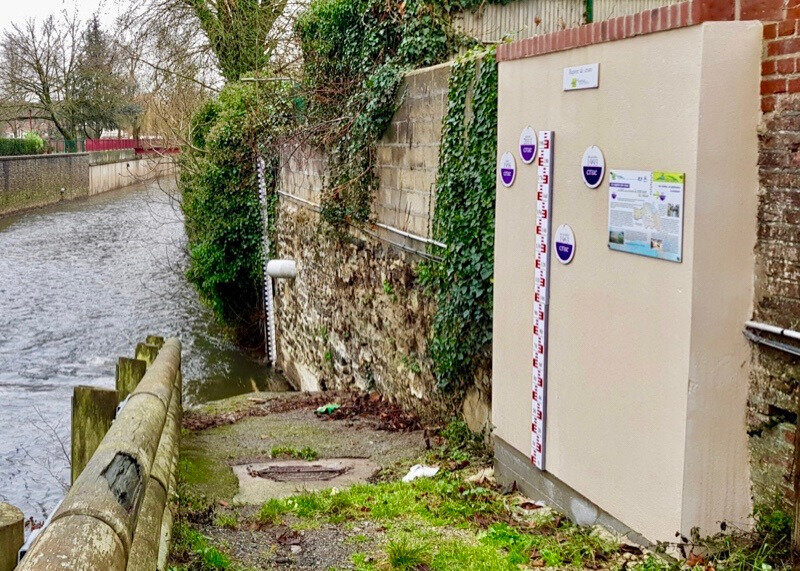 LUTTE CONTRE INONDATIONS 2019 POSE POINT REPÈRE Oise