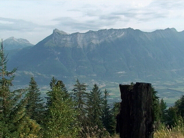 Face au massif des Bauges