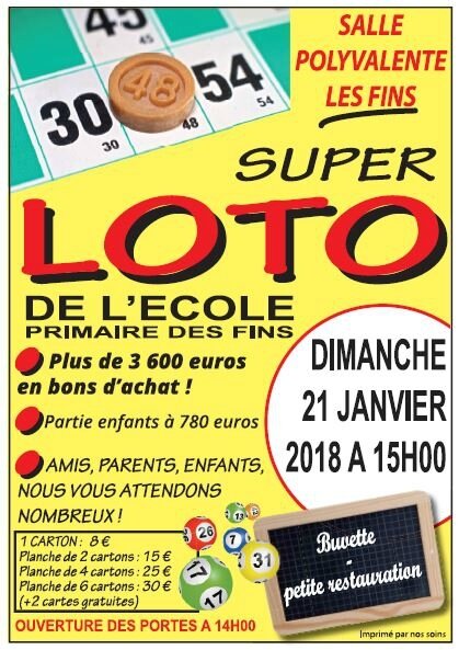 affiche loto 2018