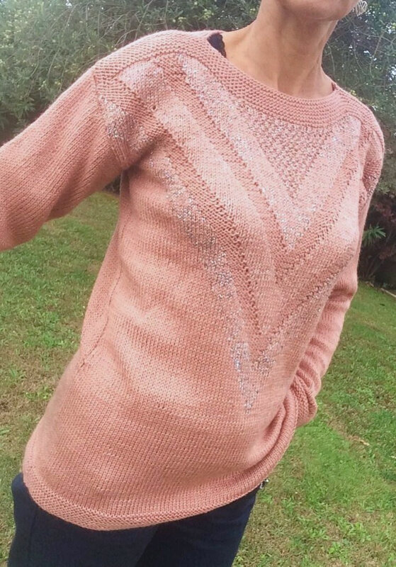 Pull rose poudré-La chouette bricole