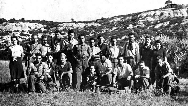 Groupe Franc Kléber, Lagnes 1944 (Coll. H. VICARI; restauration numérique CVR de Vaucluse 2014)