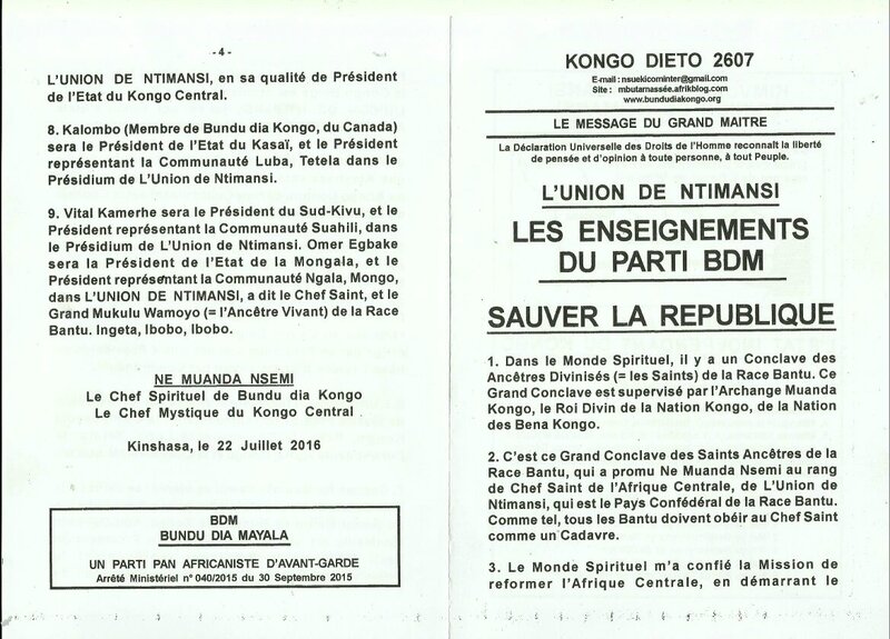 SAUVER LA REPUBLIQUE a