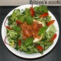 Salade au <b>chou</b> <b>kale</b> et nid d'oeuf au quinoa & calamars