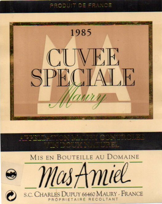 R5 Maury-Cuvée Spéciale-Mas Amiel_1985