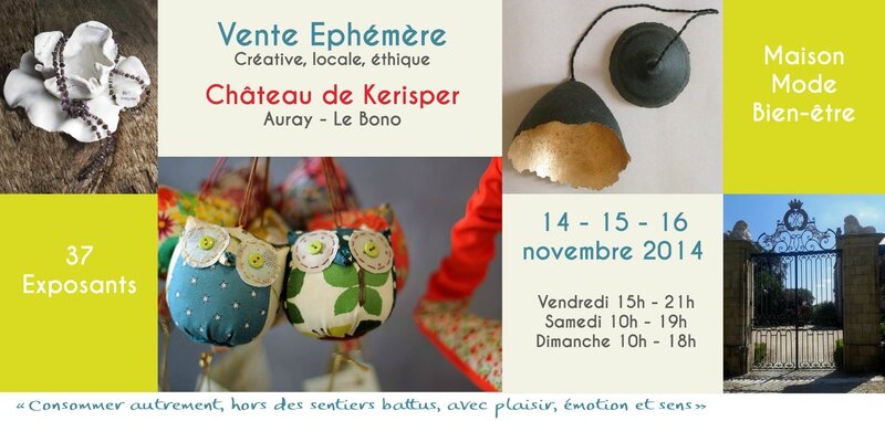 Invitation Vente Ephémère Kerisper Recto