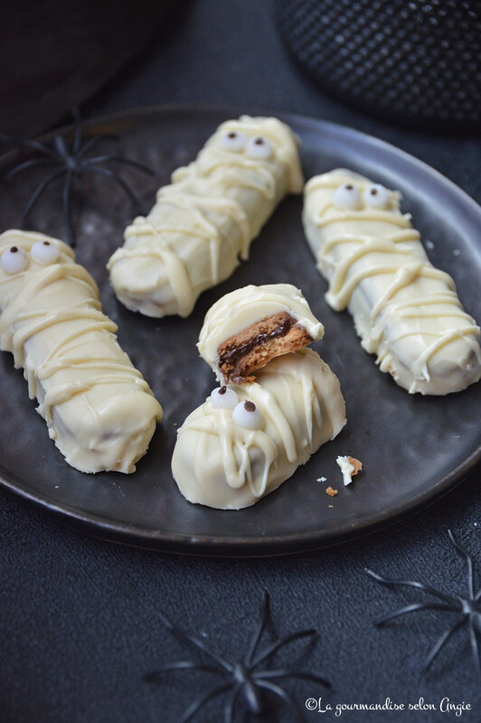 momies biscuits sablés aux 2 chocolats vegan halloween (1)