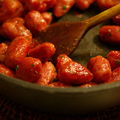 <b>Gnocchi</b> de betteraves et sauce tomates-pignons-olives