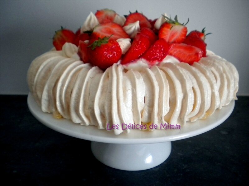 Pavlova aux fraises 5