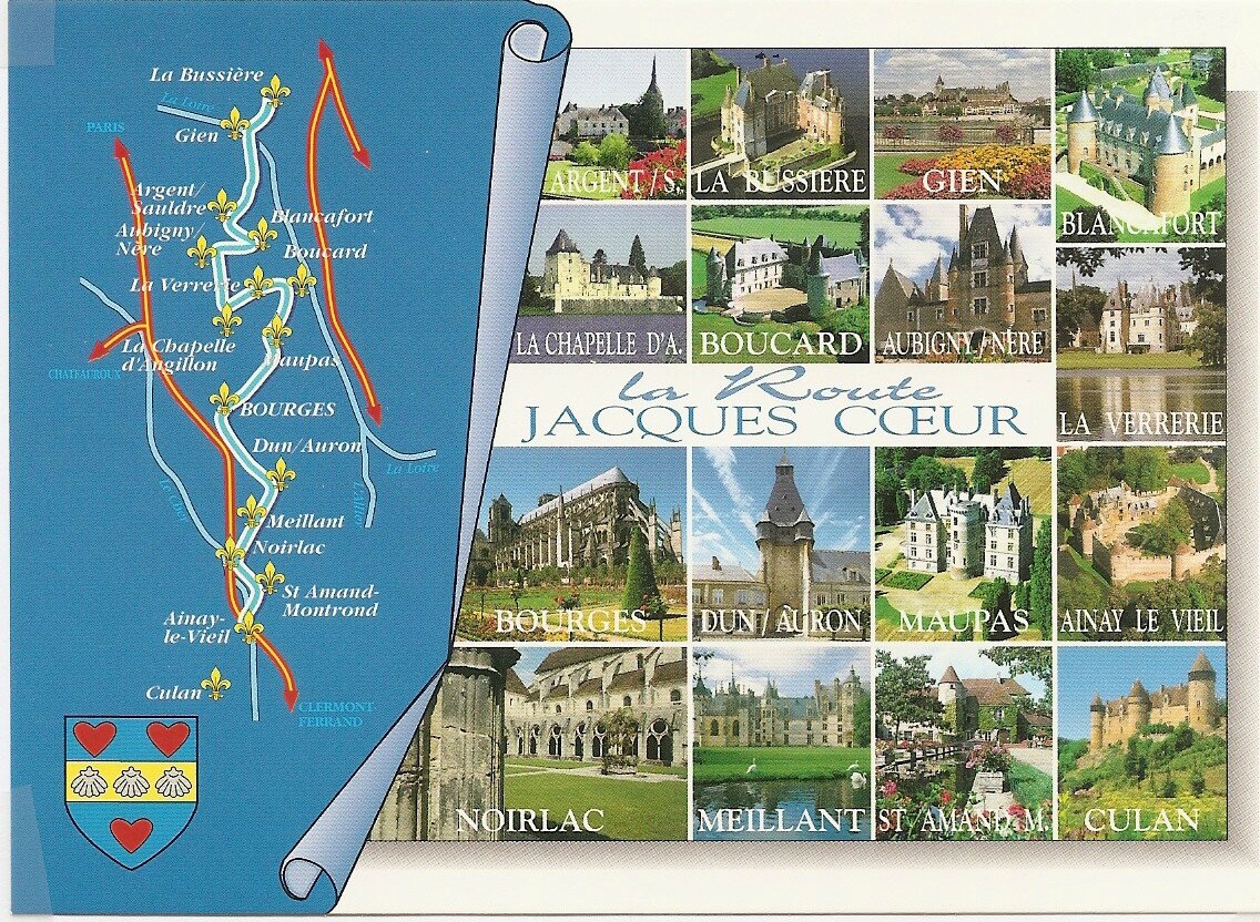 Route Jacques Coeur, carte postale (36)
