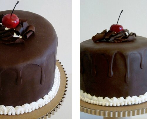 faux gâteau tout chocolat, 15 cm