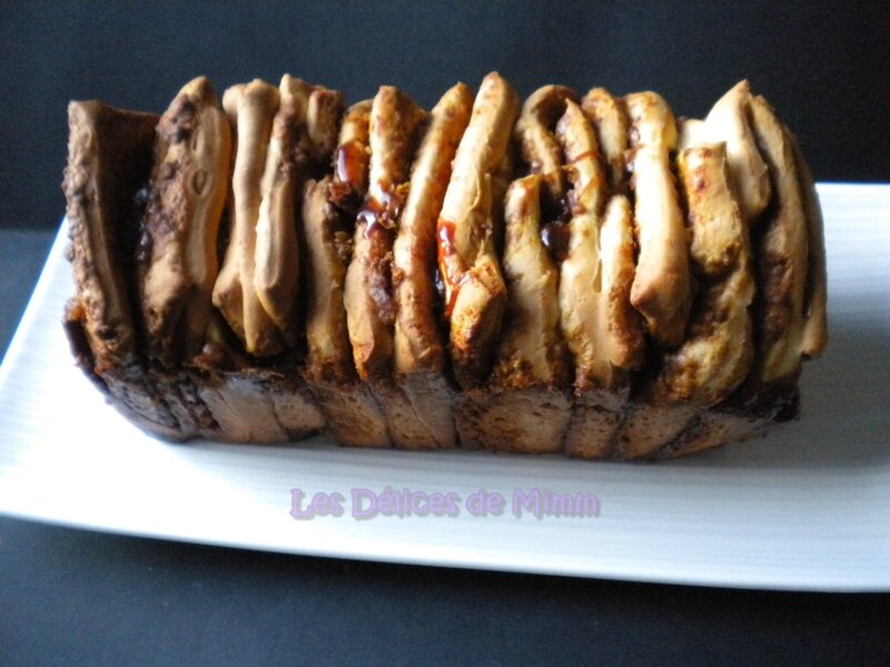 Brioche à effeuiller caramélisée (Pull apart bread) 2