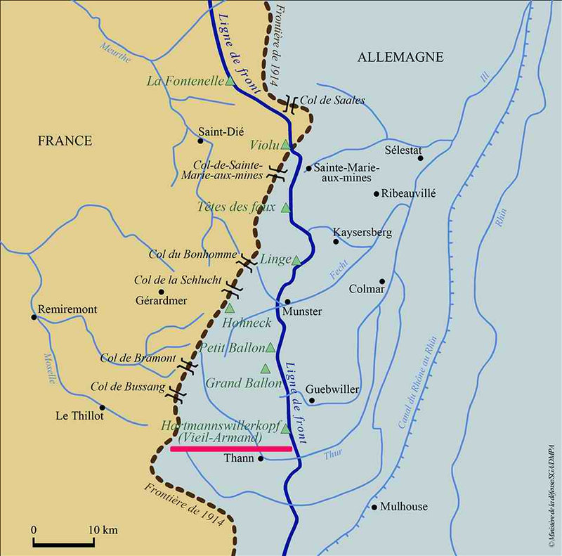 Carte Vosges 1915_16