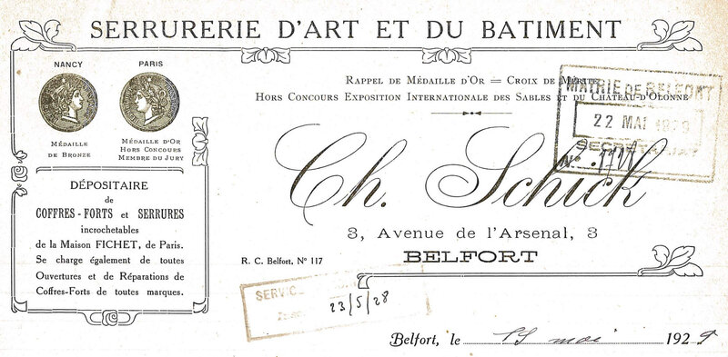 1929 05 19 Schick Devis entourage R