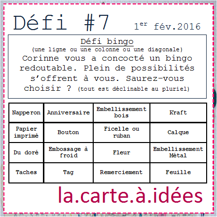 la carte à idées février