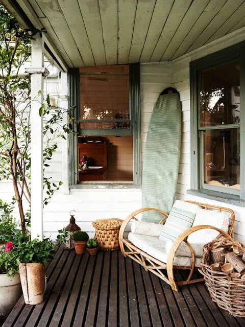 matthew mccaughey family home bohemian surf shack