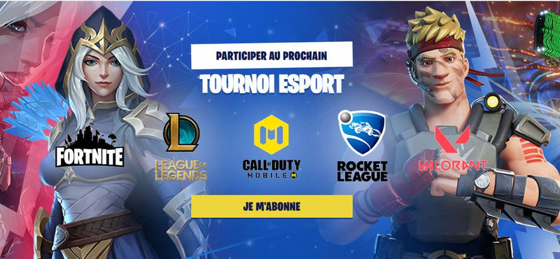 La sélection Tournoi ESport sur Buzz No Limit 