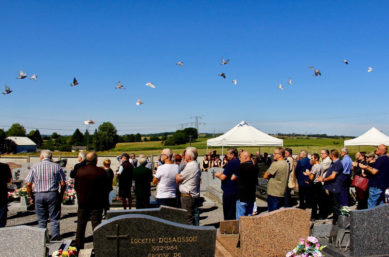 OBSÈQUES GÉRARD BALITOUT 2019 pigeons envol