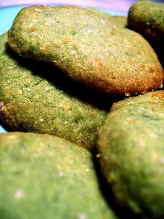 Sablés à la pistache recettes dessert Biscuits macaronnés aux amandes et à la pistache