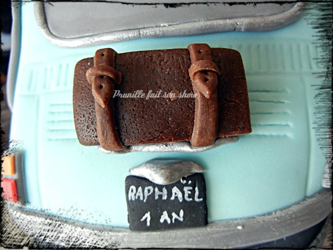 arrière voiture cinquecento gateau Prunillefee