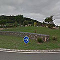 Rond-point à Tarsacq