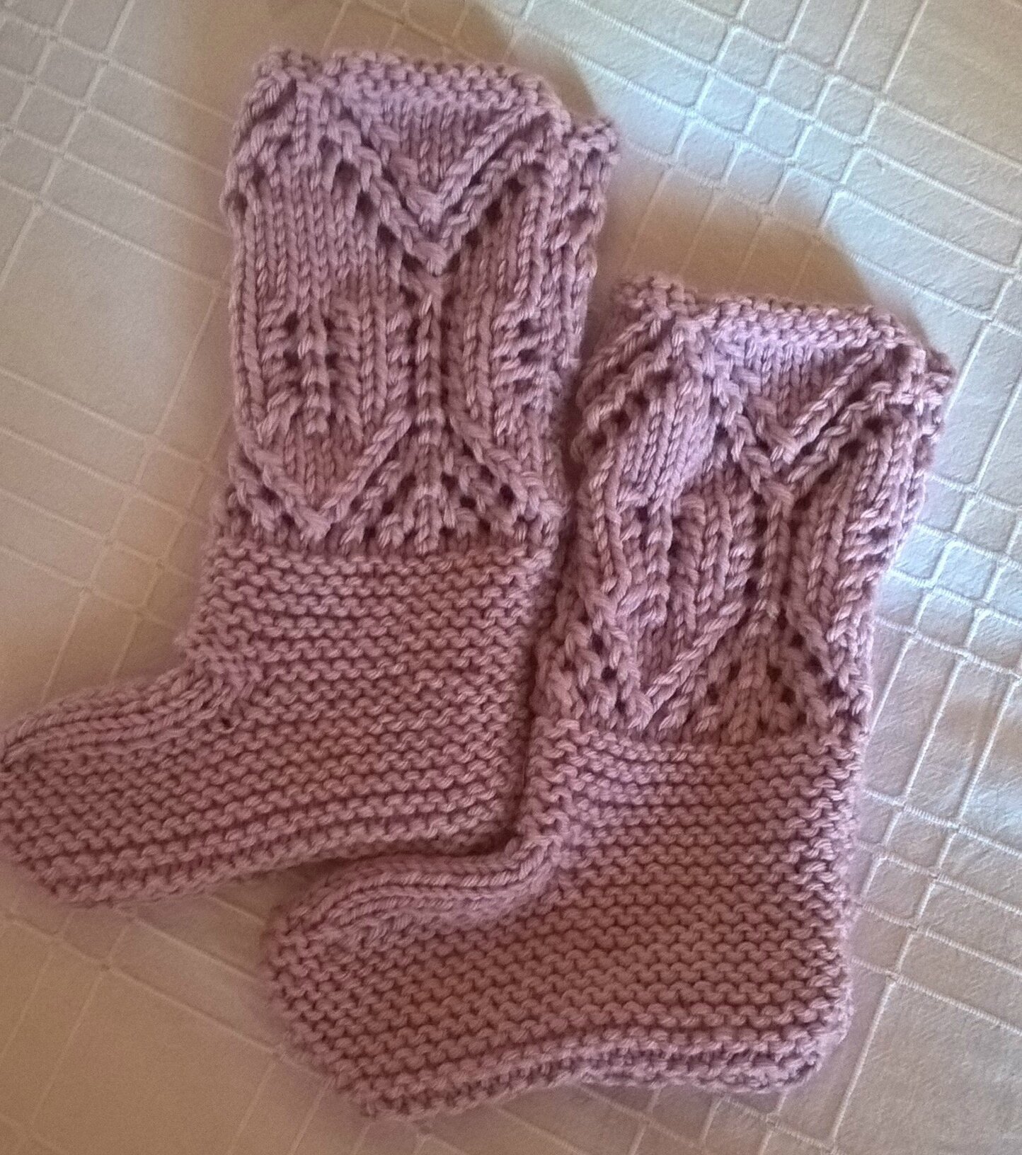 chaussons roses