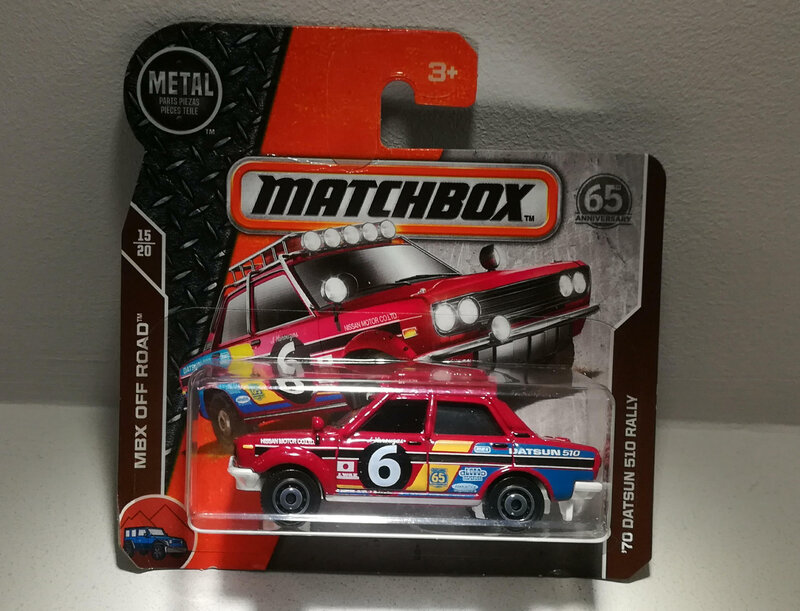 Datsun 510 Rally de 1970 (Matchbox)
