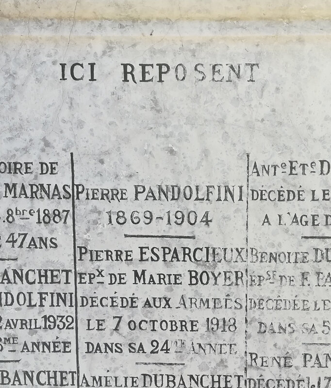 inscription Pierre Espacieux