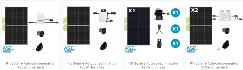 Des kits solaires autoconsommation