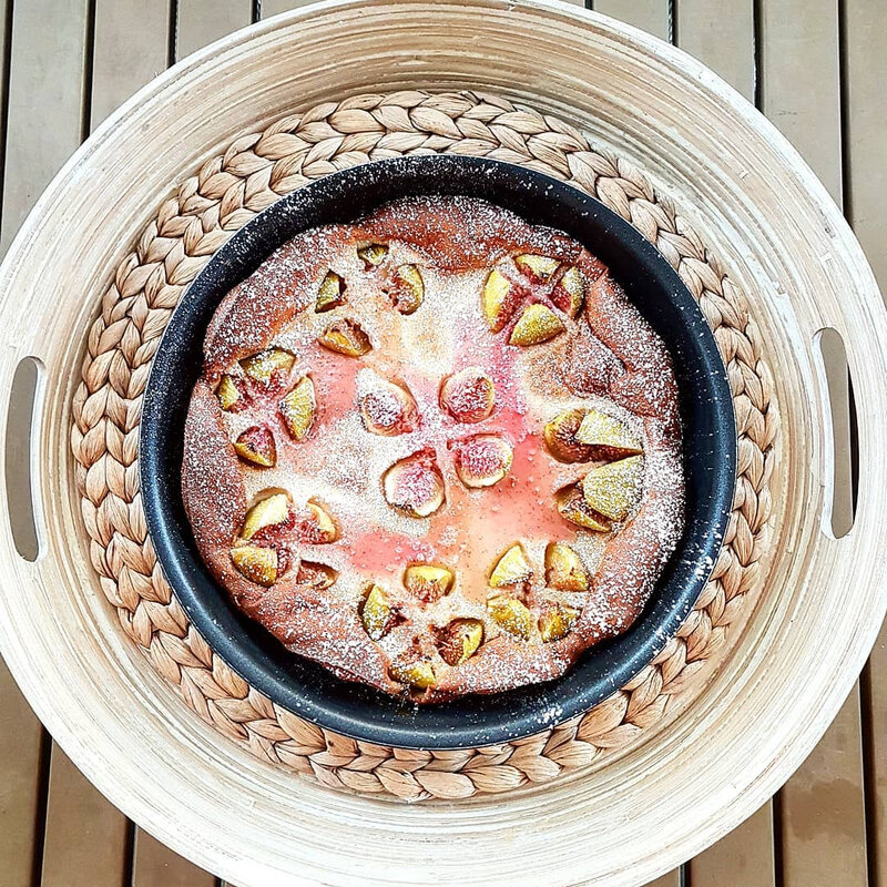 chez cathytutu clafoutis figue mirabelle trop bon fleur de figue salade de beouf saute au soja cyril lignac tous en cuicine thomas dutronc