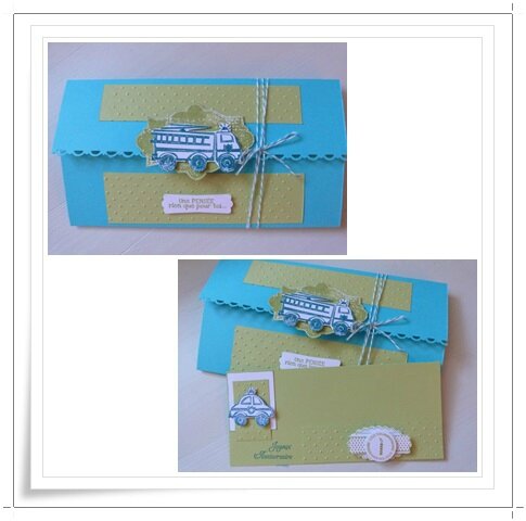 enveloppe carte stampin up