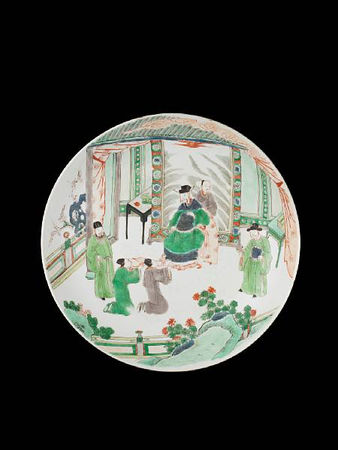 A_famille_verte_saucer_dish
