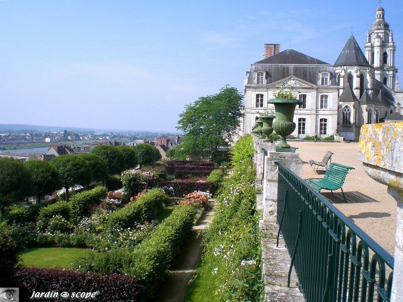 Panorama des Jardins de l'Évêché à Blois